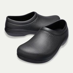 Crocs On The Clock Unisex Work Slip Resistent Clogs Shoes Black Womens 10 Mens 8